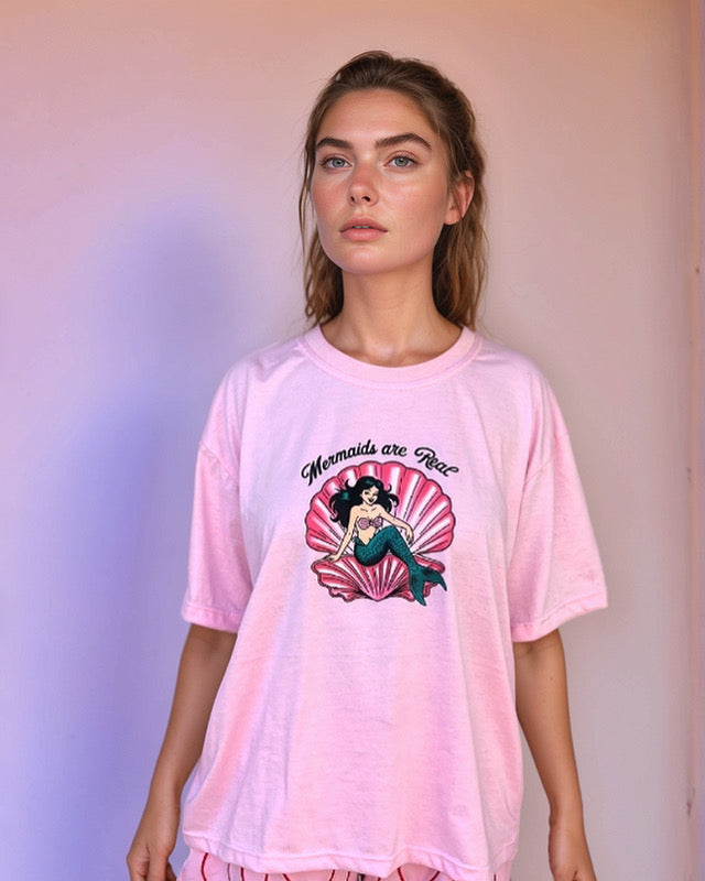 Mermaids Are Real Adult Tee