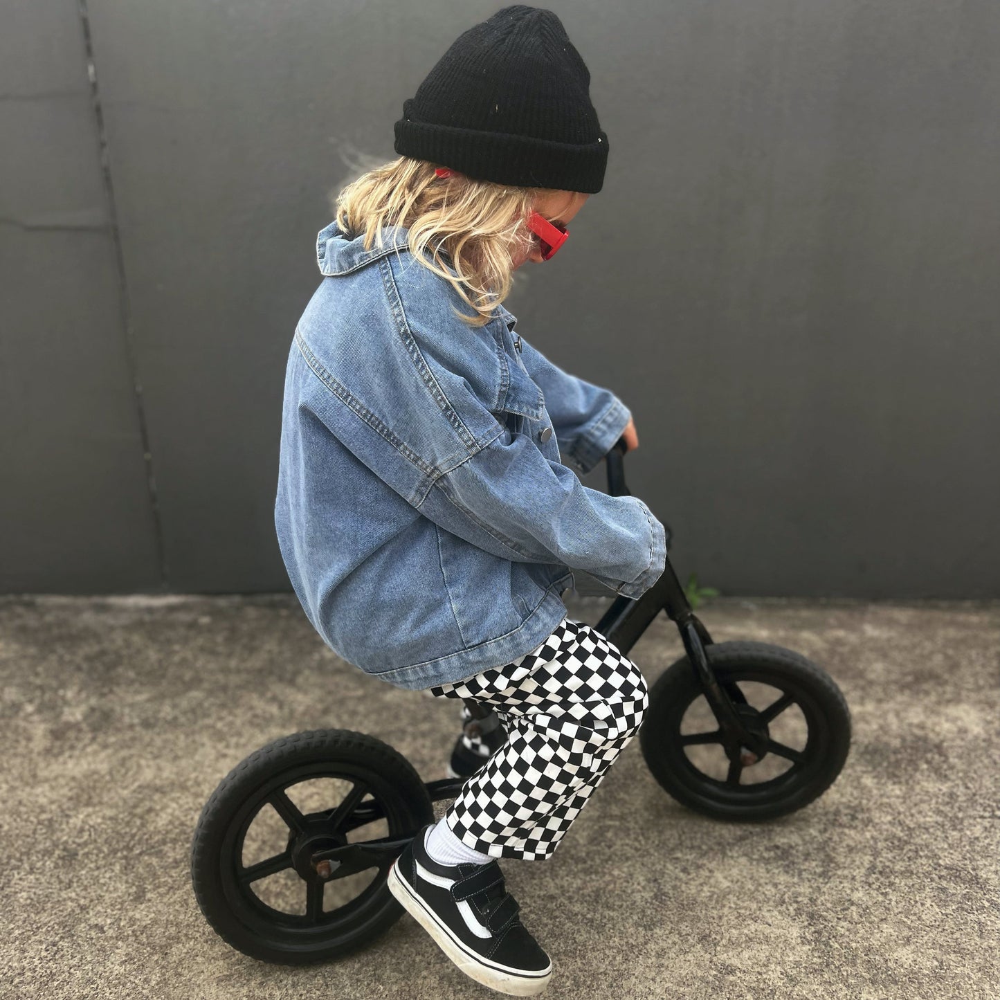 CHECKERBOARD PANTS