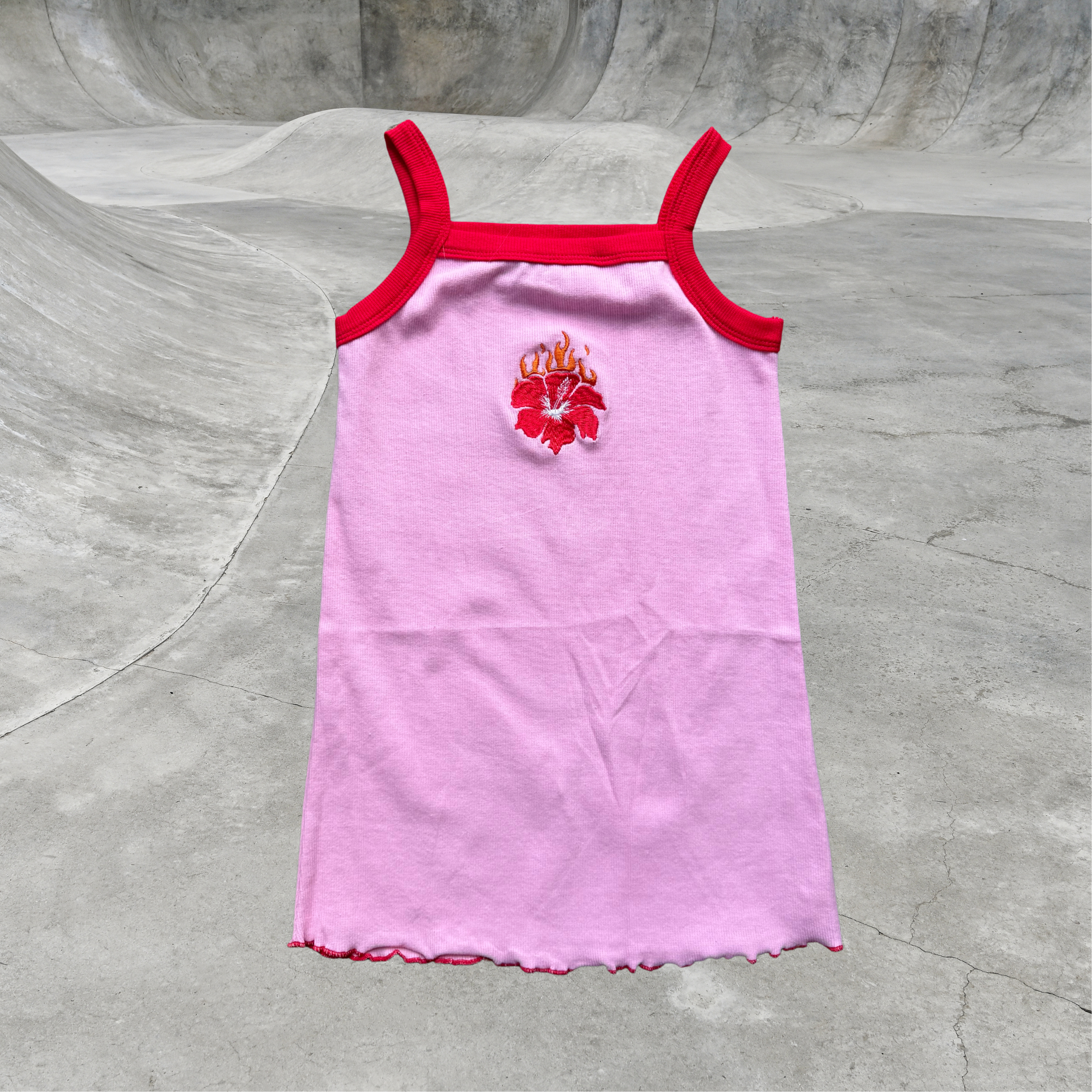 FLAME HIBISCUS DRESS