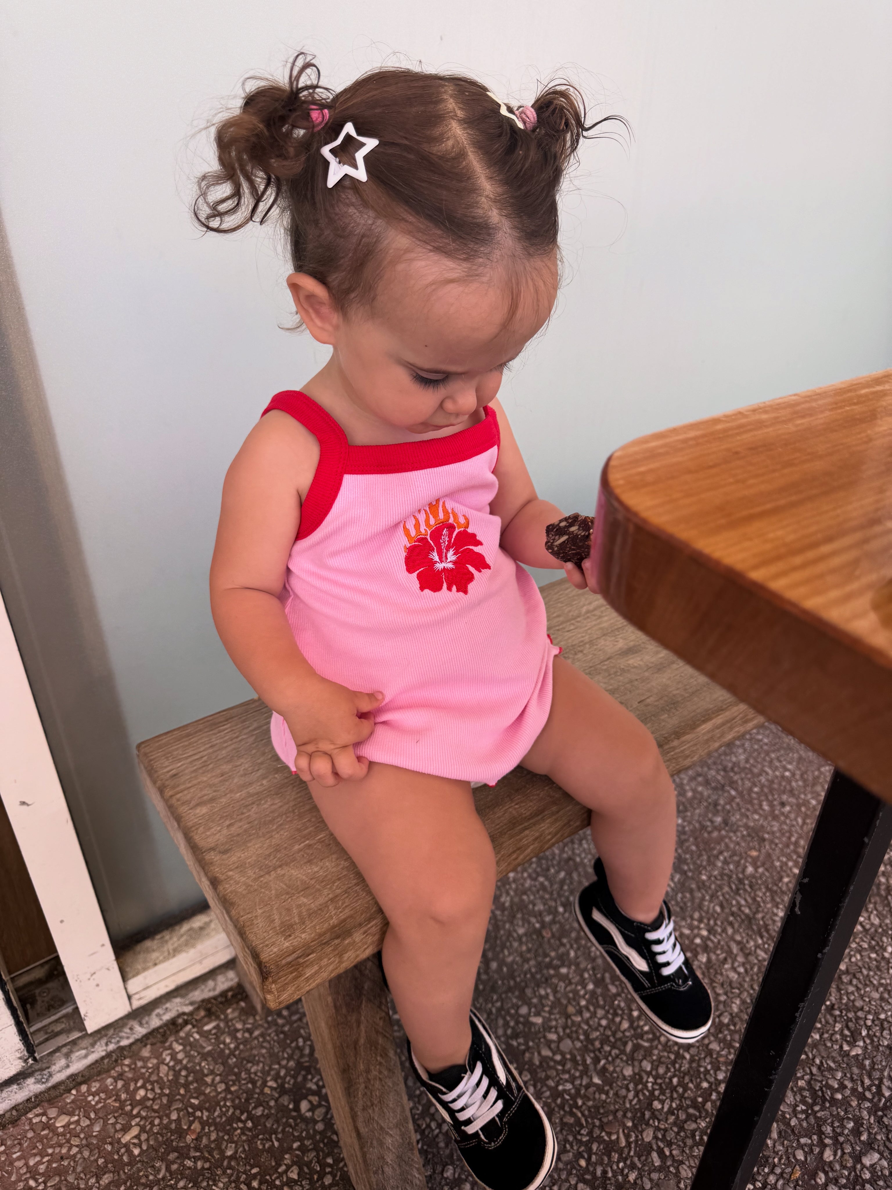 FLAME HIBISCUS DRESS