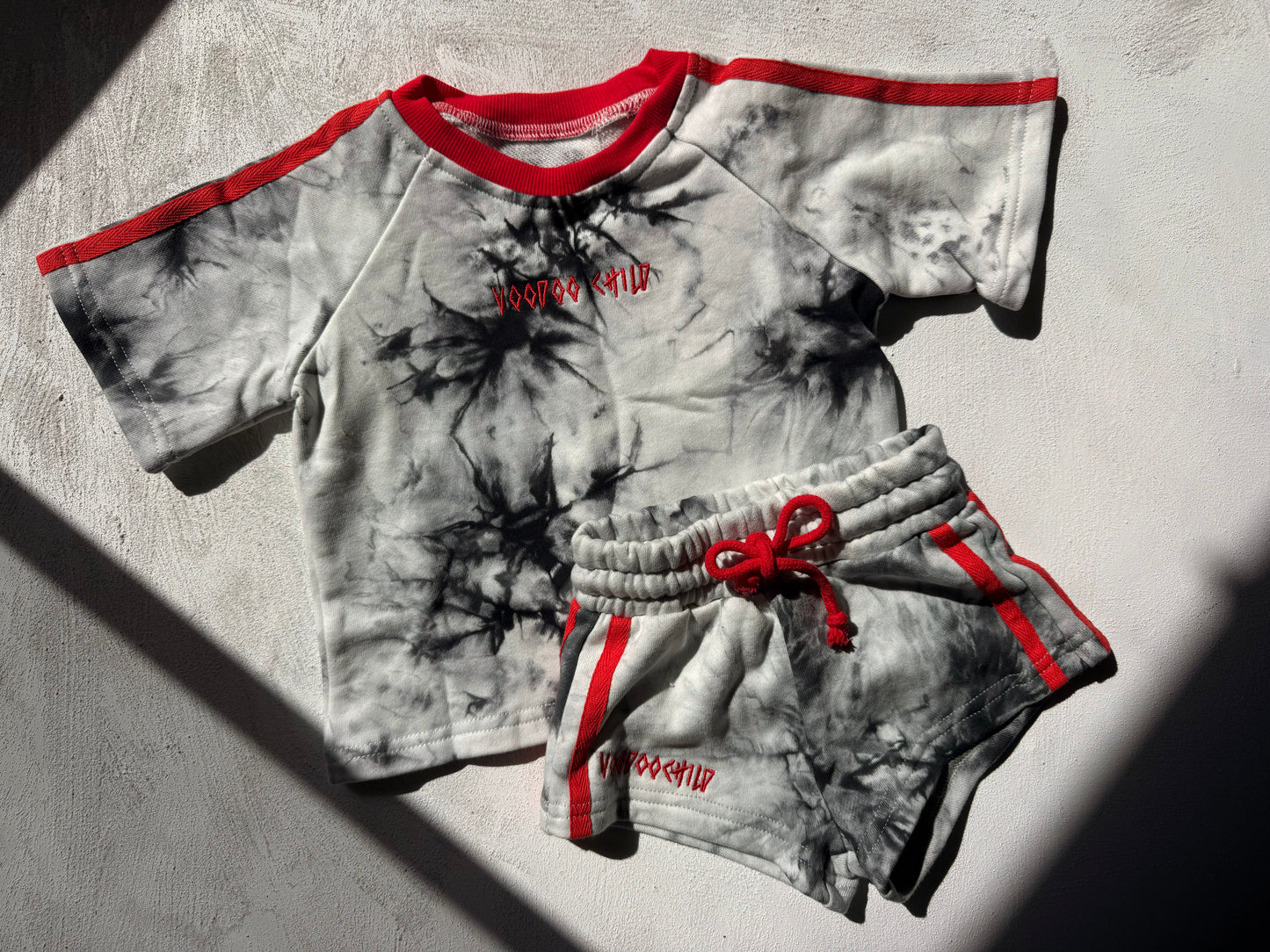 VOODOO TIEDYE TOP + SHORTS