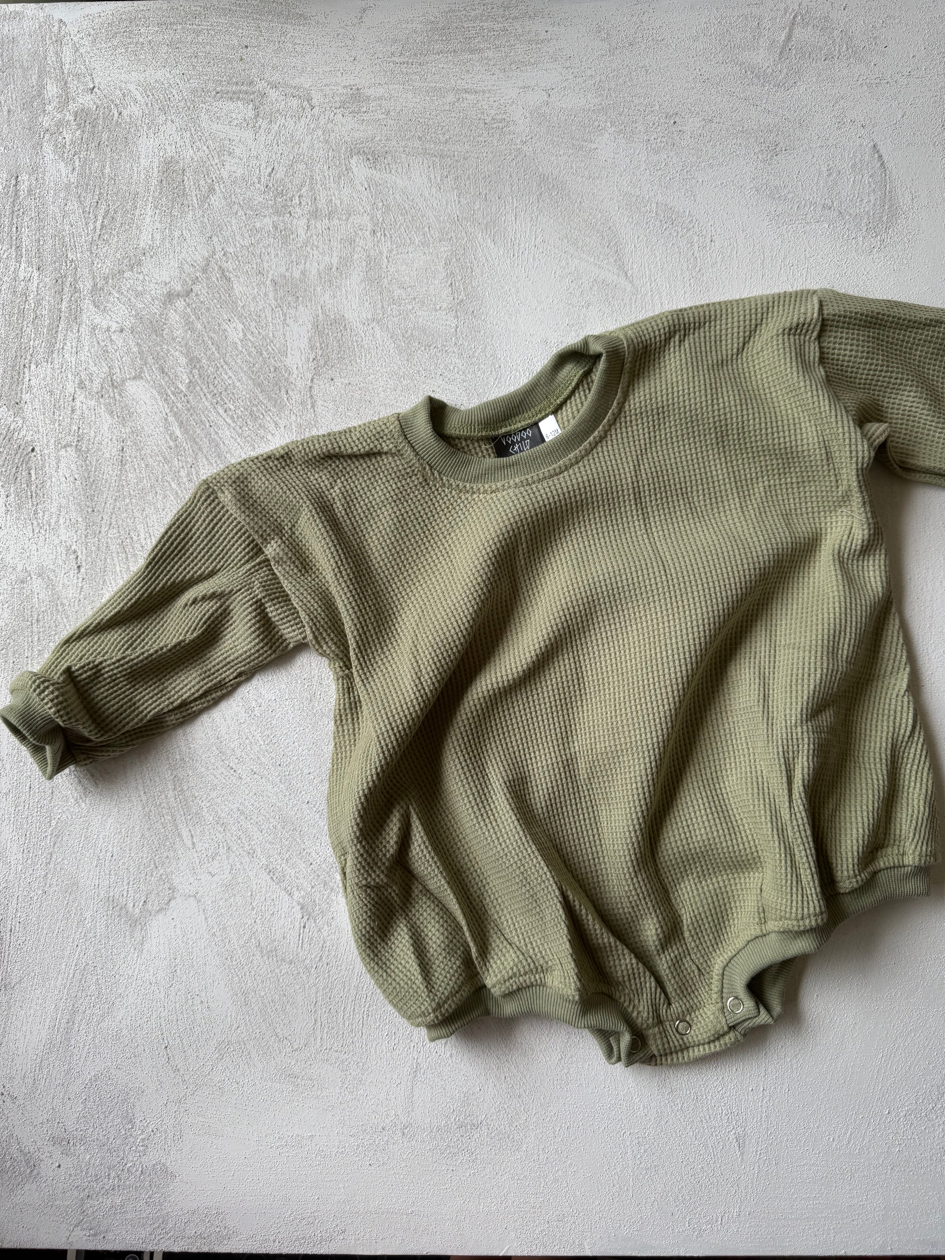 WAFFLE COTTON ROMPERS