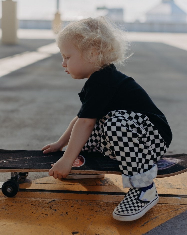 CHECKERBOARD PANTS