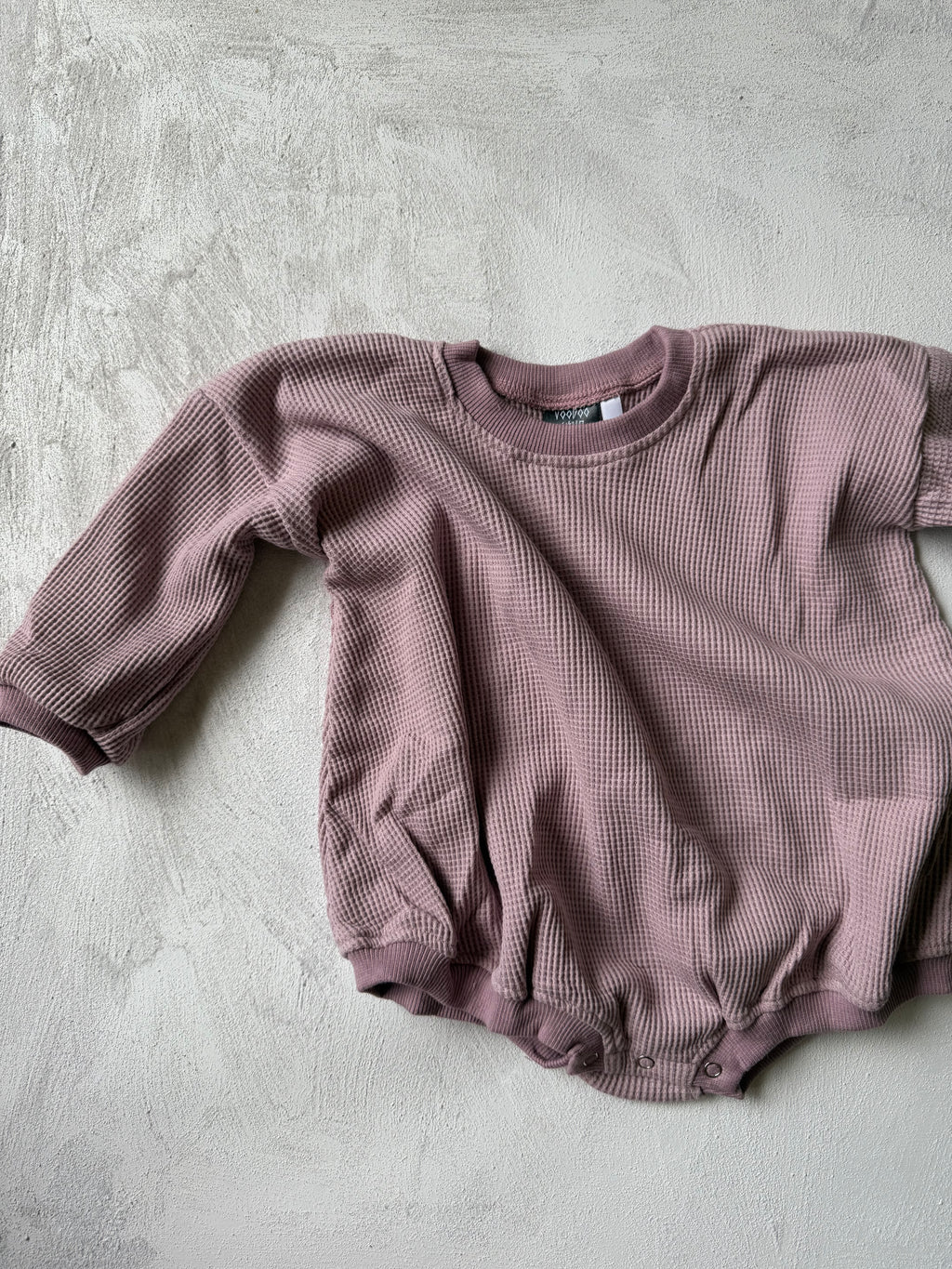 WAFFLE COTTON ROMPERS