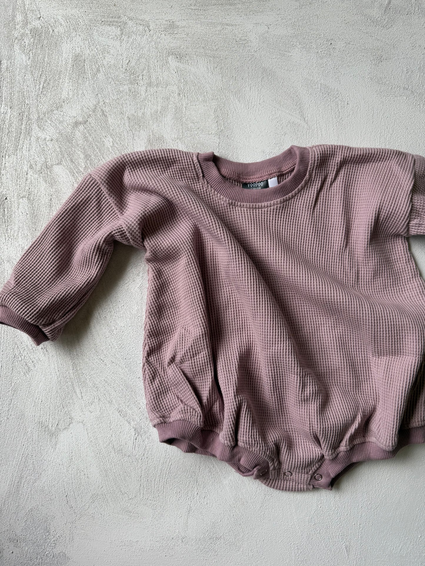 WAFFLE COTTON ROMPERS