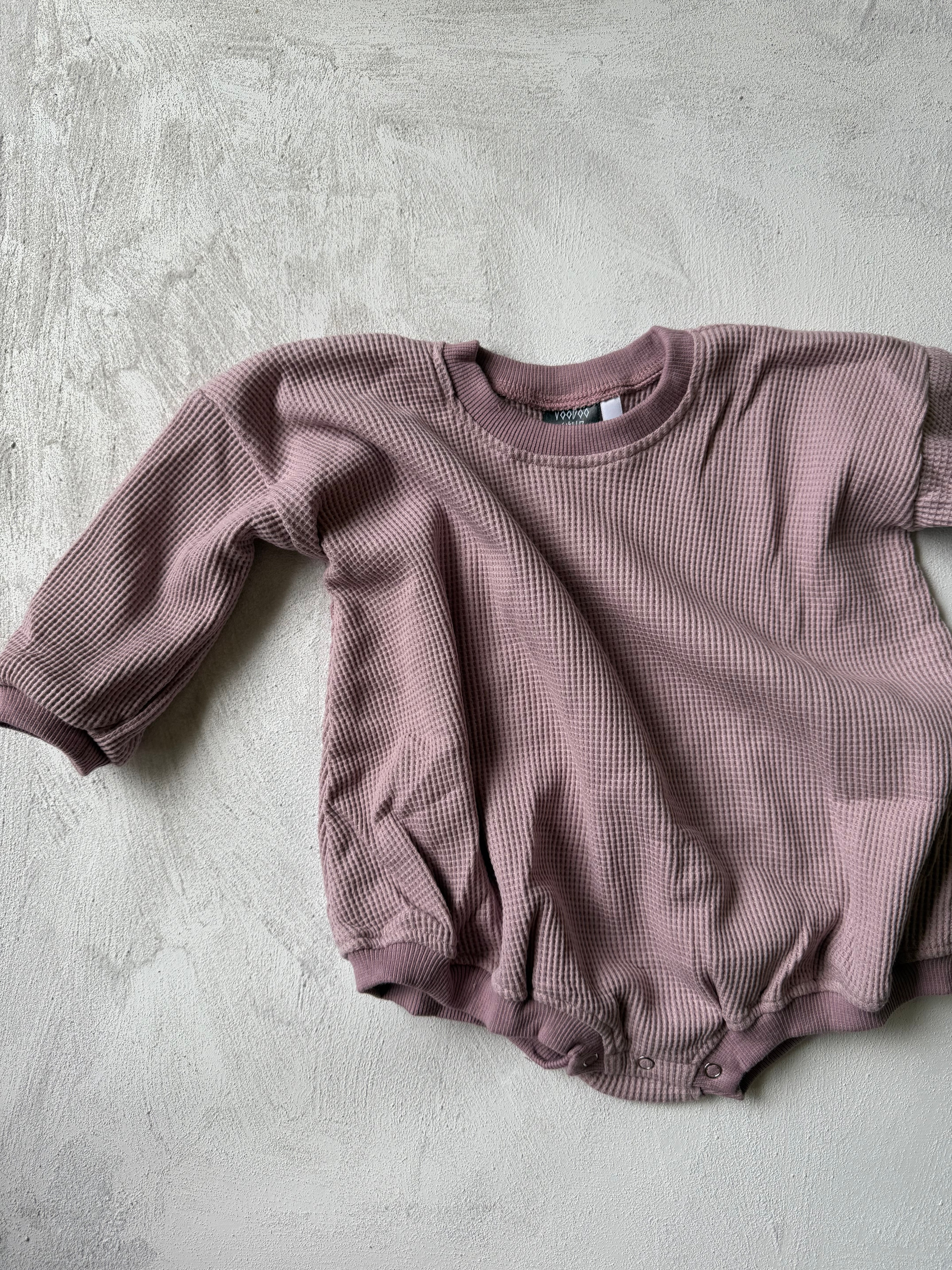 WAFFLE COTTON ROMPERS