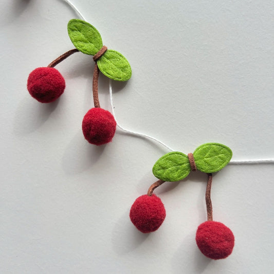 FELT CHERRY GARLAND