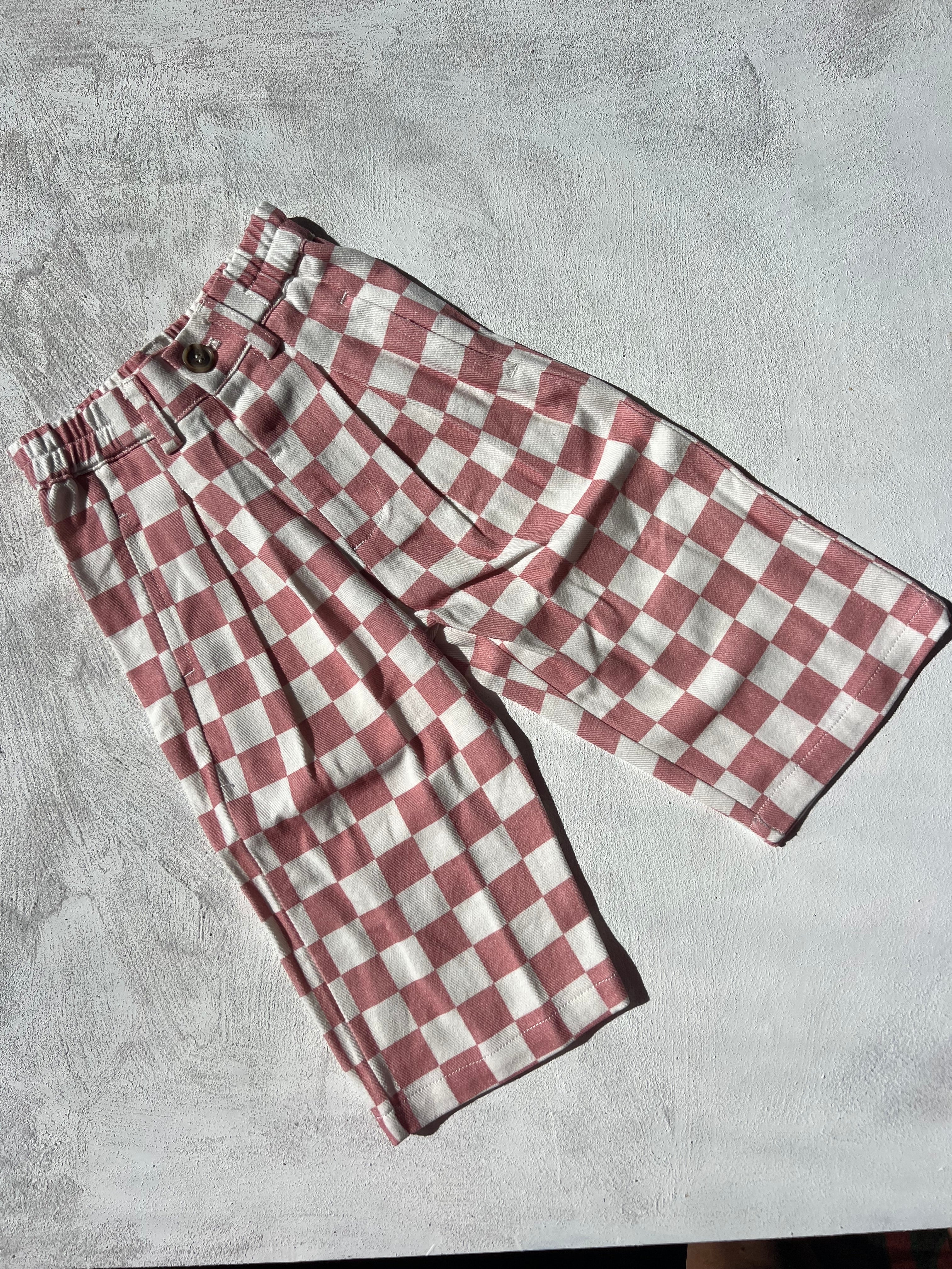 CHECKERBOARD PANTS