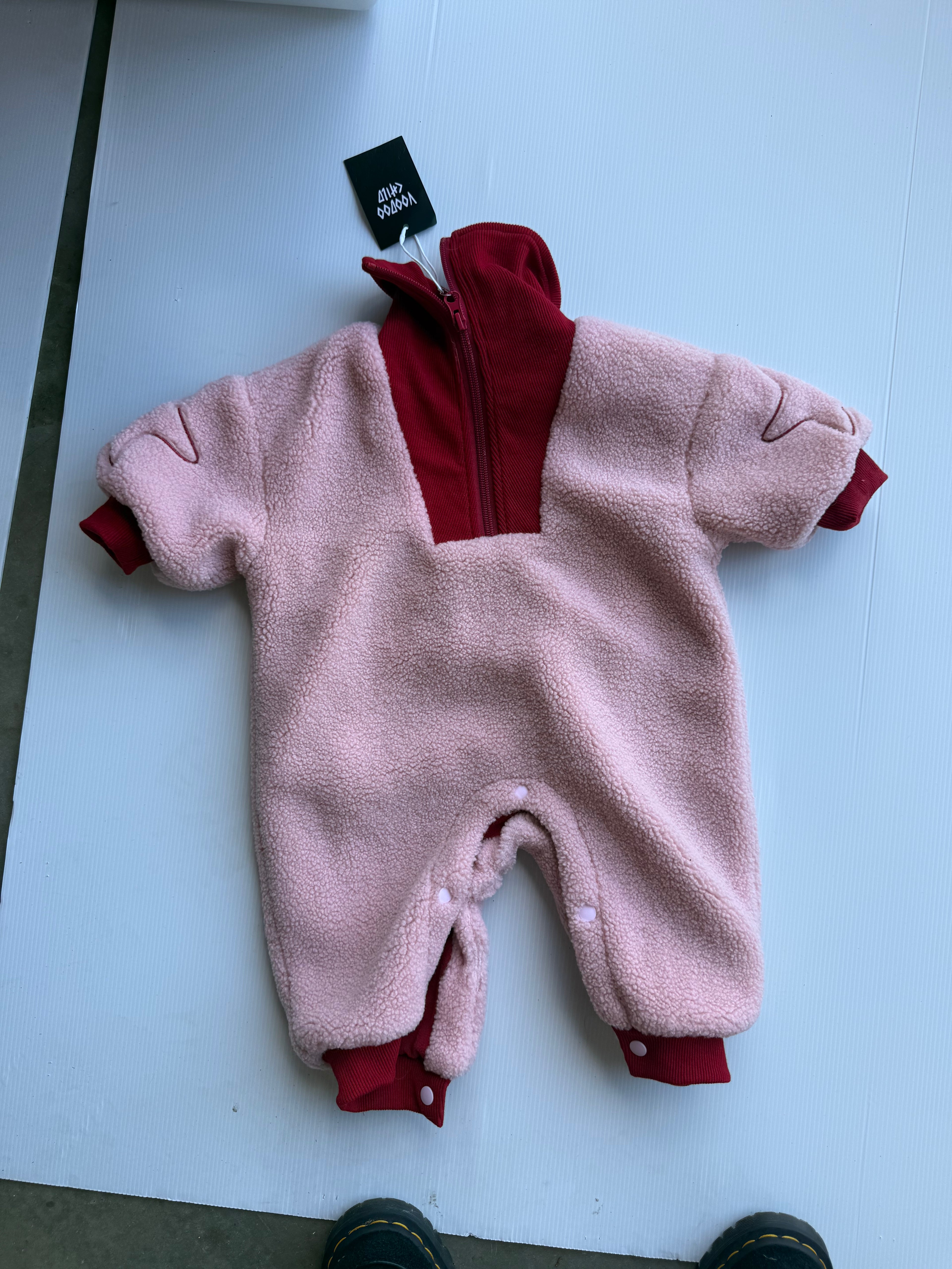 Size 1-2 Star fleece jumpsuit