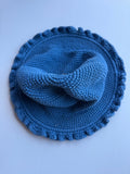 Baby crochet frill hat