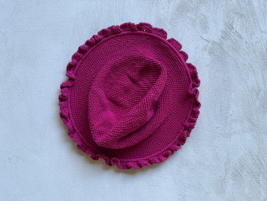 Pink frill hat