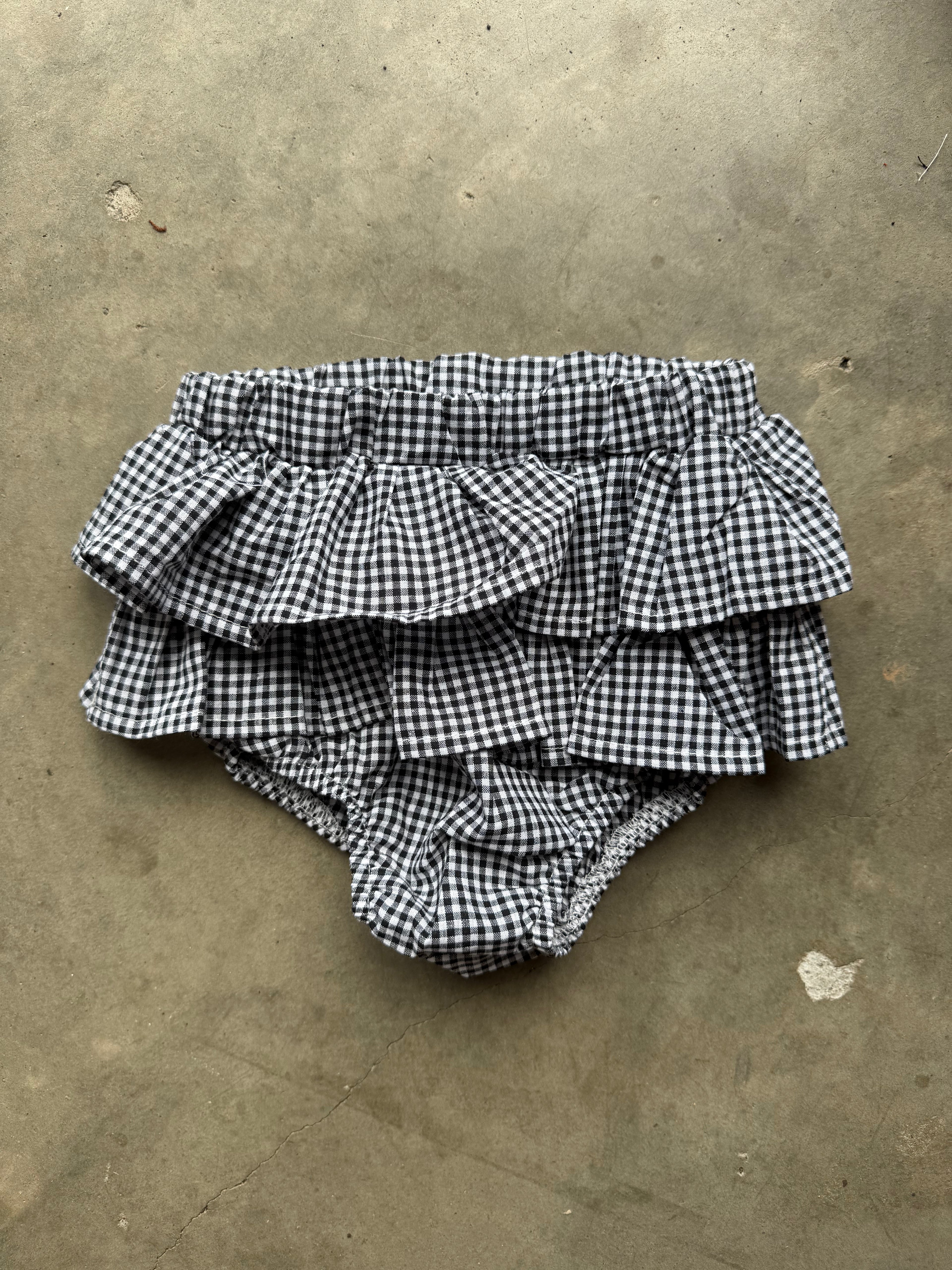 GINGHAM RUFFLE BLOOMERS