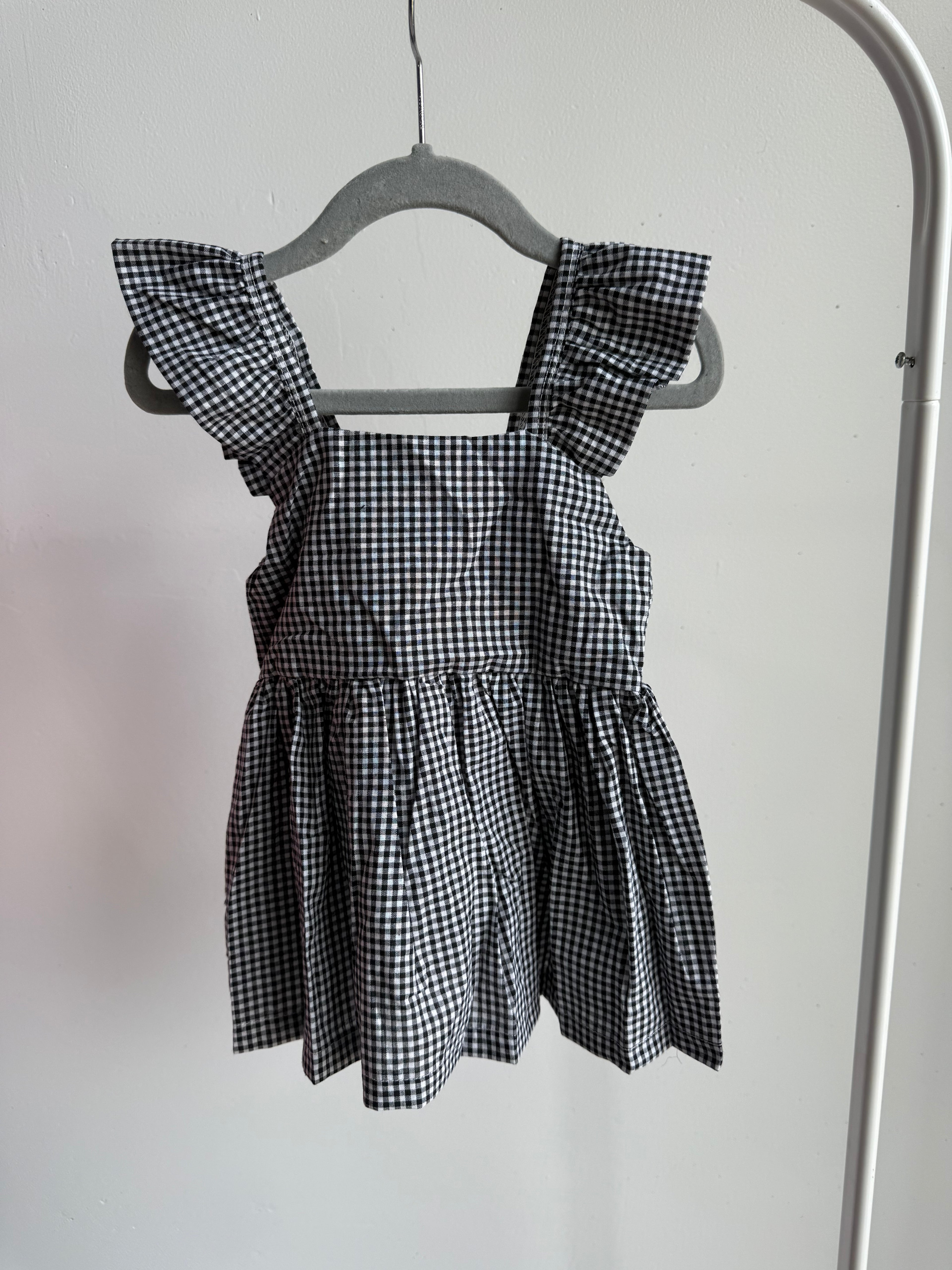 GINGHAM BOW DRESS