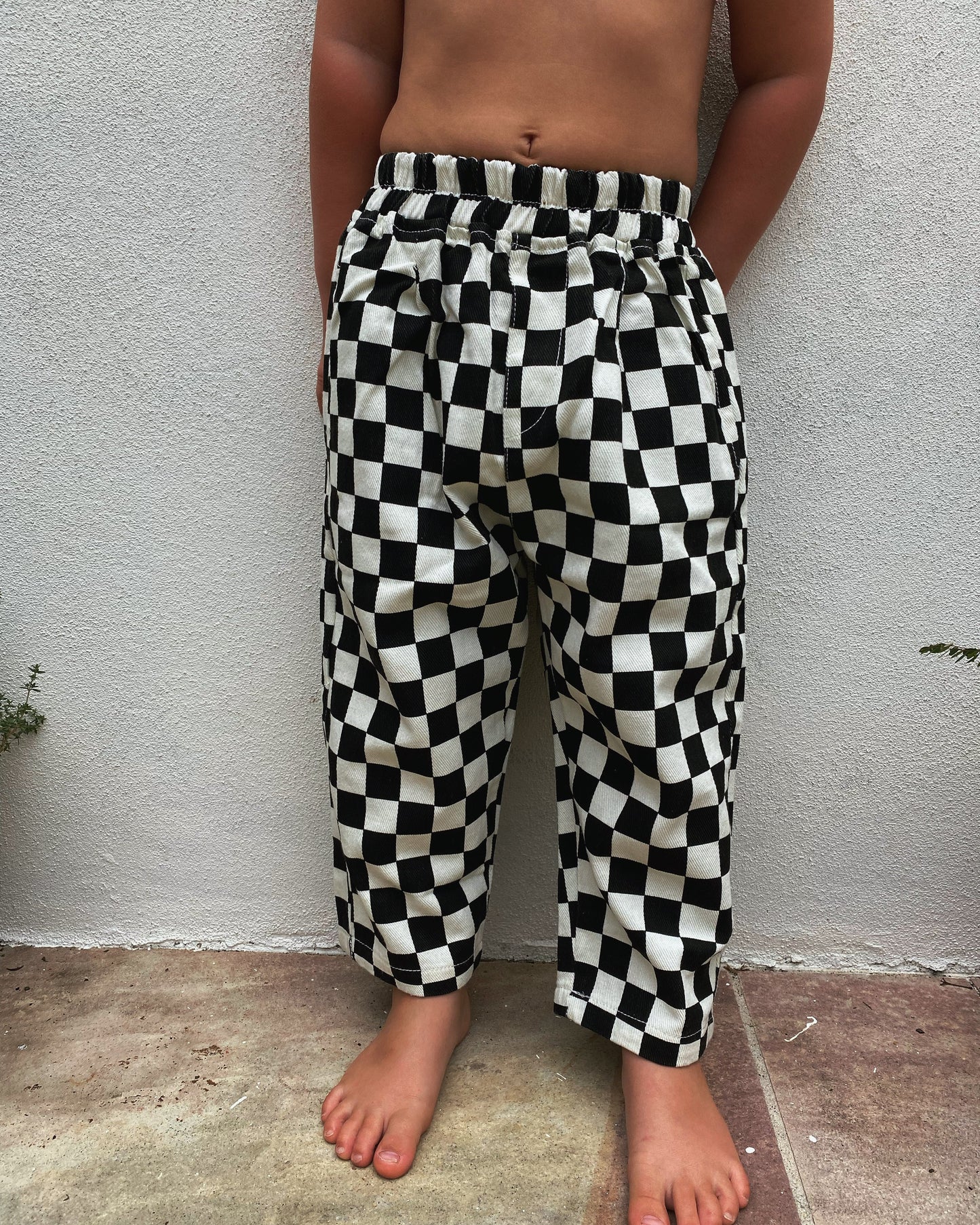 CHECKERBOARD PANTS