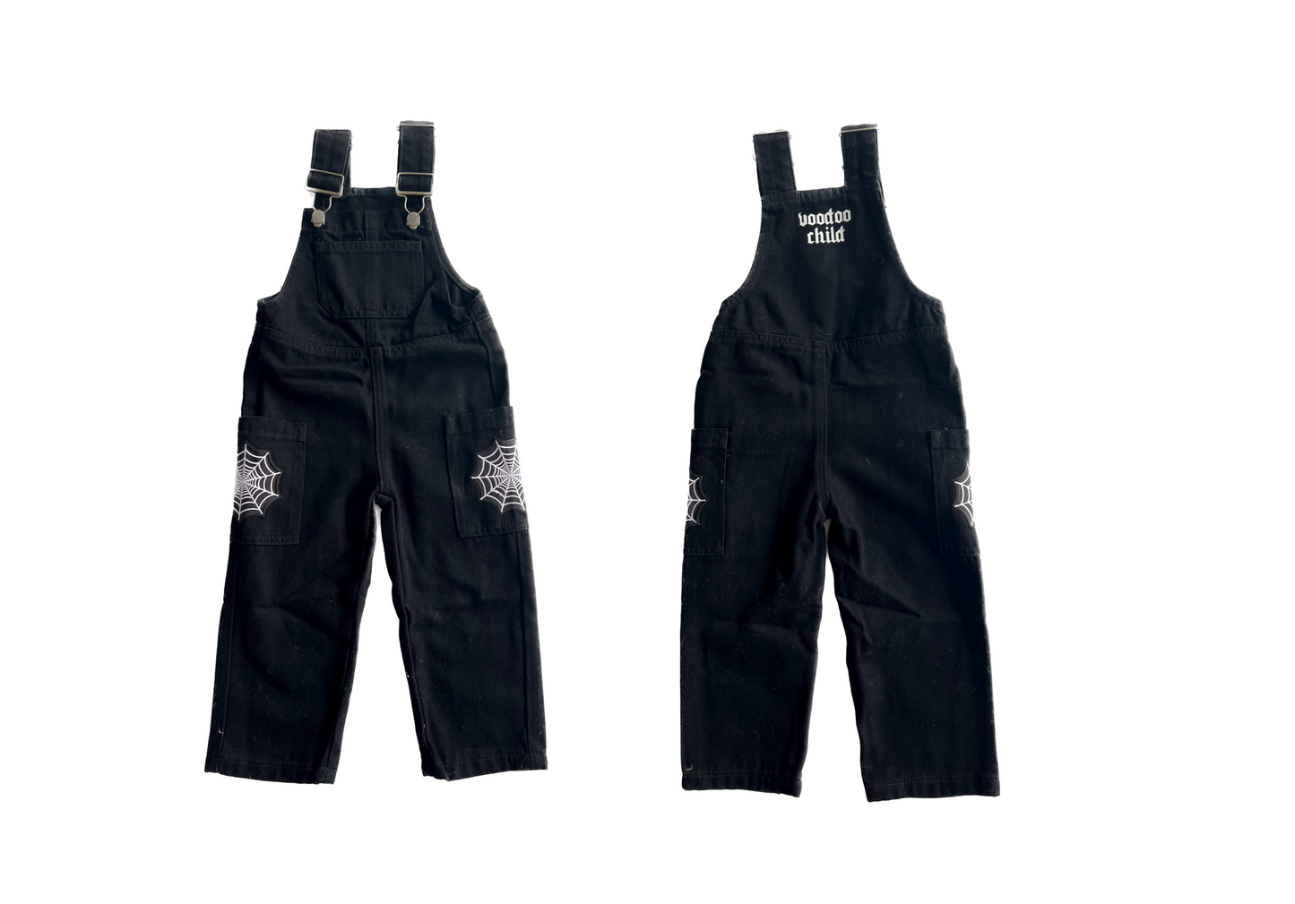 BLACK WEB OVERALLS