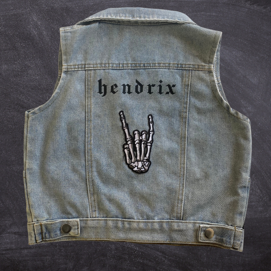 PERSONALISED DENIM RATBAG VEST